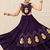 Purple Navratri Rayon Cotton Lehenga Set with Kalash Patch Work