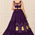 Purple Navratri Rayon Cotton Lehenga Set with Kalash Patch Work