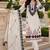 White Embroidered Pure Cotton Straight Suit with Organza Dupatta  Cut Work Ethnic Wear