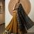 Gold jaquard pure cotton long kurti with dupatta