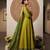 Lemon yellow jaquard pure cotton long kurti with dupatta