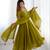 Women's Beautiful Embroidery work Fox Georgette Fabric Flared Anarkali Pant and Dupatta Set