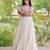 White kora cotton with multi thread embroidered and real mirror work navratri gown