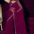 Wine sequin embroidery work georgette designer saree for women