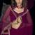 Wine sequin embroidery work georgette designer saree for women