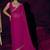 Magenta sequin embroidery work georgette designer saree for women