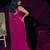 Magenta sequin embroidery work georgette designer saree for women