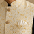 Men's silk blue embroidery kurta-jacket-set