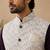 Men's silk maroon embroidery kurta-jacket-set