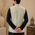 Men's silk blue embroidery kurta-jacket-set