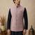 Men's silk blue embroidery kurta-jacket-set
