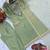pastel pista designer kurti palazzo set with dupatta