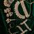 Champion antique gold-plated agate stone two-layer necklace set with jhumki earrings, pasha & nath