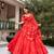 Women's Georgette Printed Free Size Lehenga Choli with Sequins, Embroidery & Mirror Work Dupatta Set