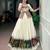 Off-White & Multicolor Printed Border Khadi Cotton Lehenga Set with Stitched Koti Top