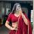 Navratri Special Maroon Rayon Chaniya Choli Set with Embossed Lace Patchwork Border for Women - Free Size 
