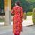 Women pink viscose rayon floral printed straight kurta trousers with dupatta