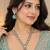 Pista mehandi-plated agate stone necklace set with earrings 