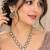 Purple pista mehandi-plated agate stone necklace set with earrings