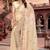 chiku color vari silk resham embroidered work sarees