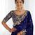 Jimmy choo embroidery work embellished wedding wear saree unstitched blouse piece