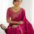 Jimmy choo embroidery work embellished wedding wear saree unstitched blouse piece