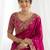 Jimmy choo embroidery work embellished wedding wear saree unstitched blouse piece