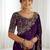 Jimmy choo embroidery work embellished wedding wear saree unstitched blouse piece