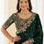 Jimmy choo embroidery work embellished wedding wear saree unstitched blouse piece