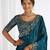 Jimmy choo embroidery work embellished wedding wear saree unstitched blouse piece