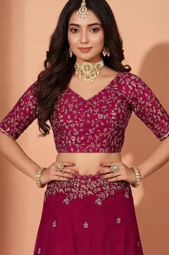 Jimmy choo embroidery work embellished wedding wear saree unstitched blouse piece