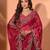 Jimmy choo embroidery work embellished wedding wear saree unstitched blouse piece