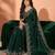 Jimmy choo embroidery work embellished wedding wear saree unstitched blouse piece