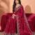 Jimmy choo embroidery work embellished wedding wear saree unstitched blouse piece