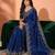 Jimmy choo embroidery work embellished wedding wear saree unstitched blouse piece
