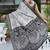white peacock print cotton blend ready to wear saree with pocket | pre draped party wear saree