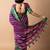 magenta stripes print cotton silk ready to wear saree | pre draped party wear saree