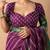 magenta stripes print cotton silk ready to wear saree | pre draped party wear saree