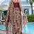 grey geometric print chiffon ready to wear saree | pre draped party wear saree