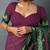 magenta geometric print cotton silk ready to wear saree | pre draped party wear saree