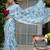blue floral print silk blend ready to wear saree with pocket | pre draped party wear saree