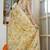 green floral print silk blend ready to wear saree with pocket | pre draped party wear saree