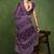 purple floral print chiffon ready to wear saree | pre draped party wear saree