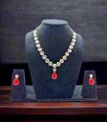 Red alloy copper jewellery set for women