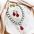 Red alloy copper jewellery set for women