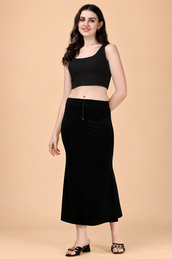 BLACK HEAVY IMPORTANT SPANDEX LYCRA SAREE SHAPEWEAR FOR WOMENS 