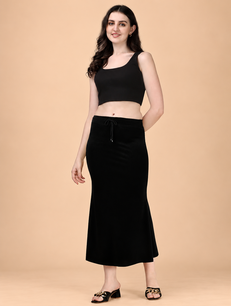 BLACK HEAVY IMPORTANT SPANDEX LYCRA  SAREE SHAPEWEAR FOR WOMENS 