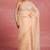 peach pastel print net ready to wear saree | pre draped party wear saree