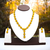 Yellow metal copper yellow jewellery set for women