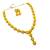 Yellow metal copper yellow jewellery set for women